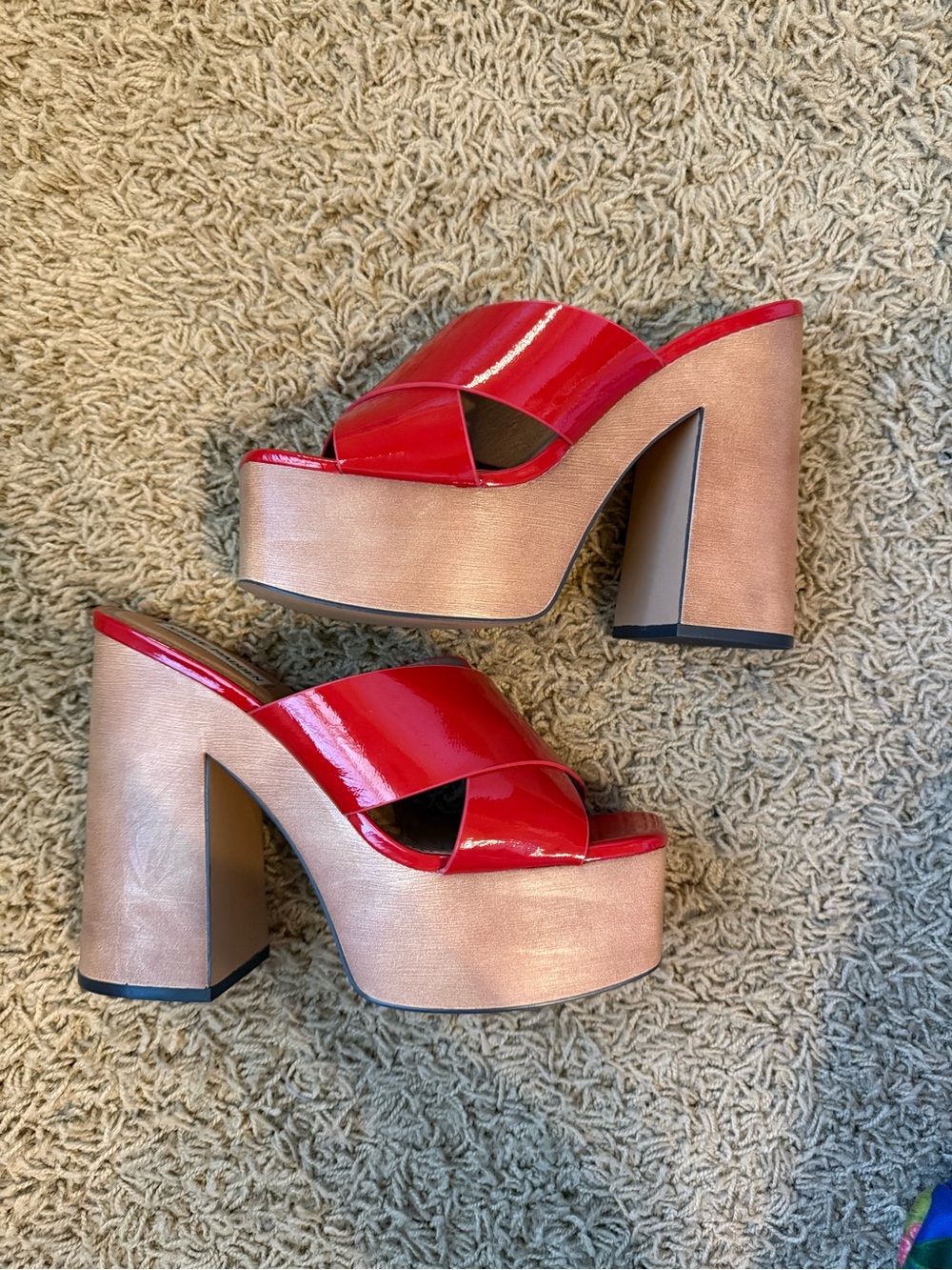 Steve Madden Platform Red High Heels